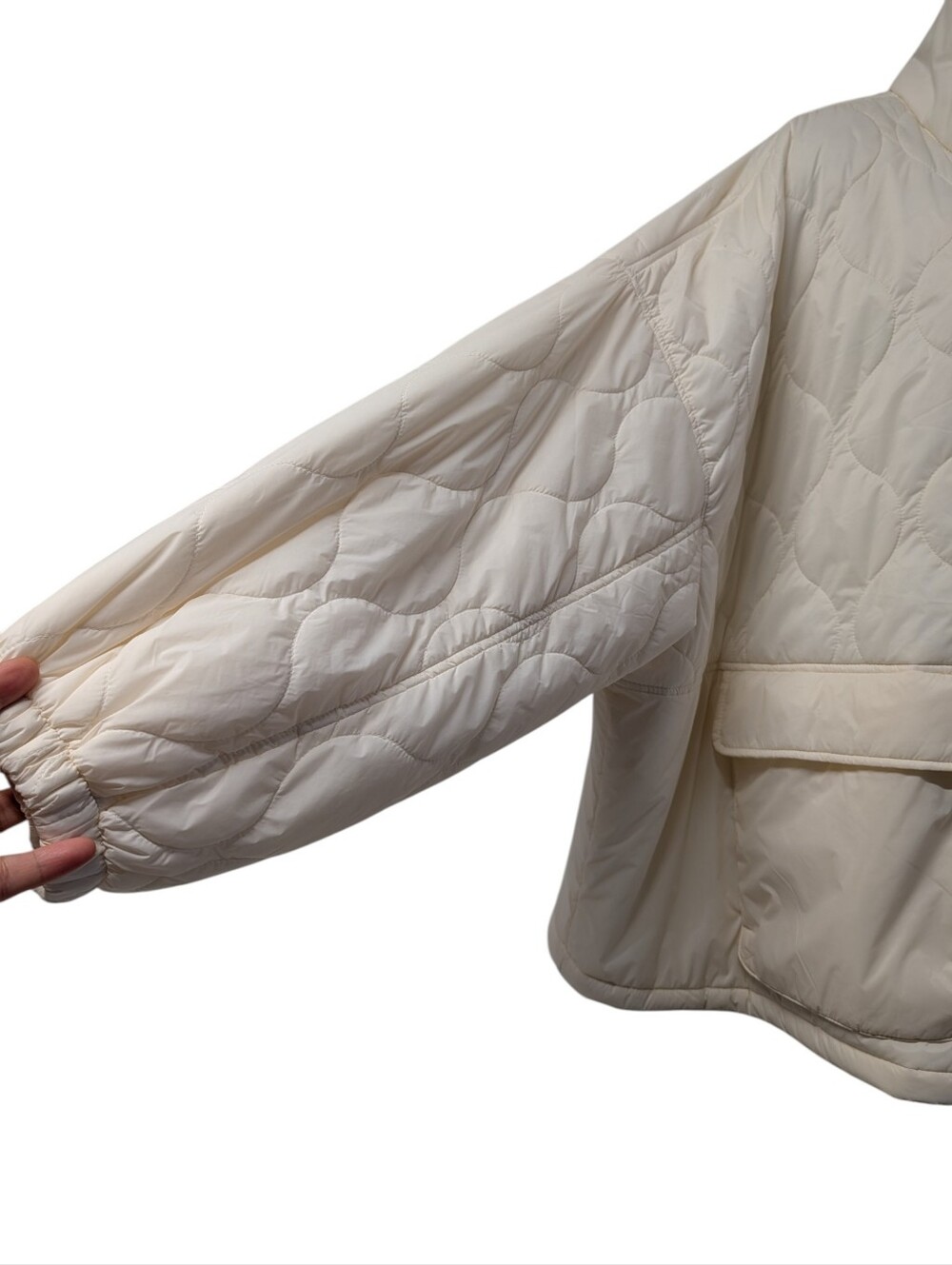 Old Navy 4X White Quilted Packable Puffer Jacket Water Resistant Winter Coat - Picture 5 of 12